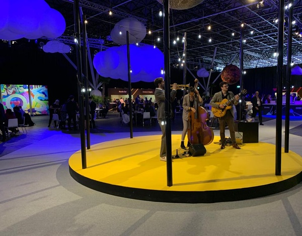 Rewind event carpet at Sibos RAI Amsterdam